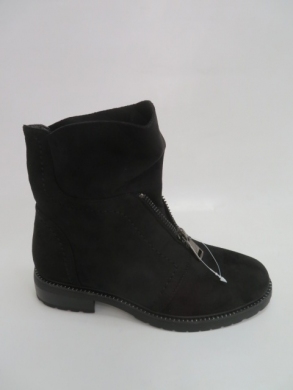Botki damskie jesienne na płaskim (36-41) X795 BLACK