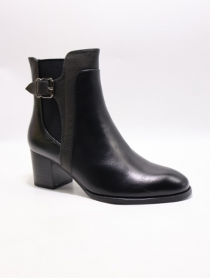 Botki damskie ocieplane na obcasie (36-41) YCC-123 BLACK