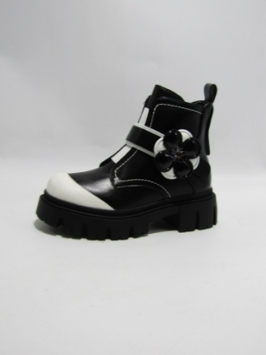 Botki dziewczęce ocieplane (32-37) DE1016 BLACK