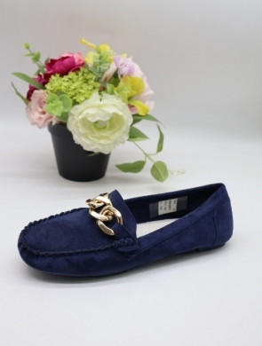 Mokasyny damskie na płaskim (36-41) 0580 NAVY