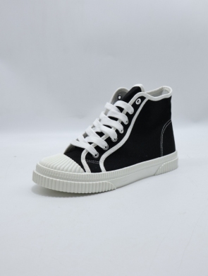 Trampki damskie na płaskim (36-41) H-2672 BLACK