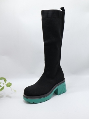 Kozaki damskie na obcasie (36-41) LQ33 BLUE