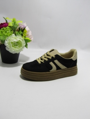 Buty sportowe damskie na płaskim (36-41) 8912 BLACK