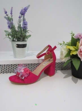 Sandały damskie na obcasie (36-41) HB2518 FUCHSIA