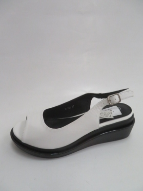 Sandały damskie na koturnie (36-41) 0-106 WHITE