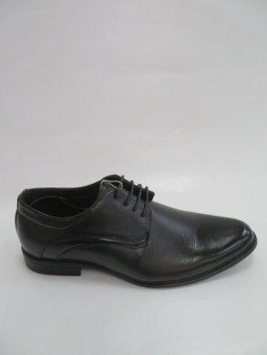 Półbuty męskie -skórzane (40-45) MXC 405 BLACK/BLACK