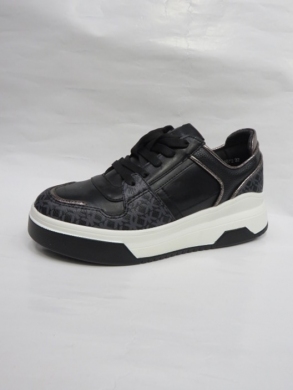 Buty sportowe damskie na płaskim (36-41) 28672 BLACK