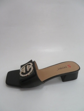 Klapki damskie na obcasie (36-41) SK87 BLACK