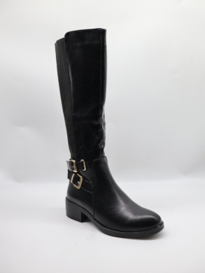Kozaki damskie ocieplane na obcasie (36-41) 68182 BLACK