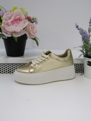 Buty sportowe damskie na płaskim (36-41) C902 GOLD