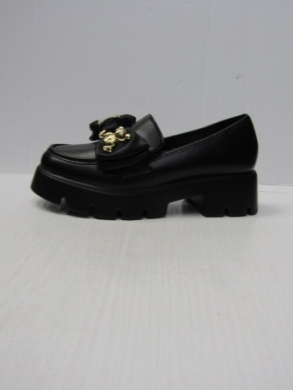 Mokasyny damskie na koturnie (36-41) YDF-30 BLACK