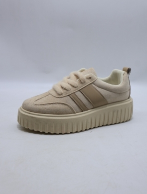 Buty sportowe damskie na płaskim (36-41) A3013 BEIGE