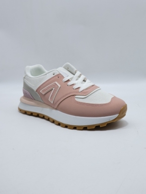 Buty sportowe damskie na płaskim (36-41) 0-1775 WH/PINK