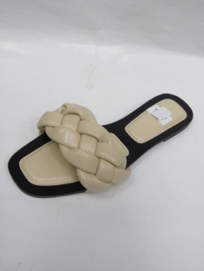 Klapki damskie na płaskim (36-41) HM380 BEIGE