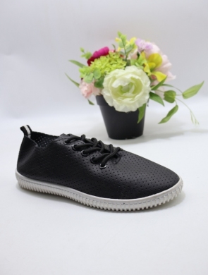 Buty sportowe damskie na płaskim (36-41) 11603-1 BL/WH