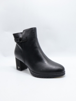 Botki damskie ocieplane na obcasie (36-41) H2449 BLACK