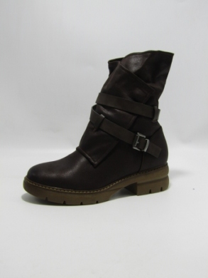 Botki damskie na płaskim (36-41) 7283 BROWN