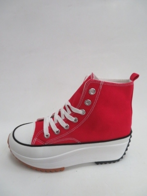 Trampki damskie na koturnie (36-41) VL135 RED