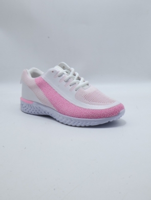 Buty sportowe damskie na płaskim (36-41) D3-318 WH/PINK