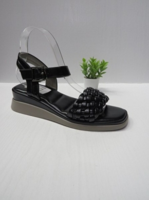 Sandały damskie na koturnie (36-41) 1331 BLACK
