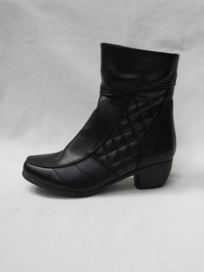 Botki damskie ocieplane na obcasie (36-41) NZ-02 BLACK