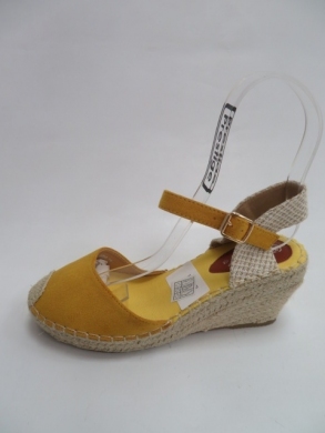 Sandały damskie na koturnie (36-41) Q737 YELLOW