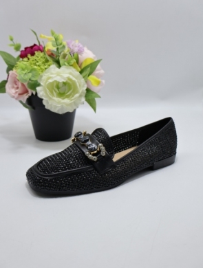 Mokasyny damskie na płaskim (36-41) H91 BLACK