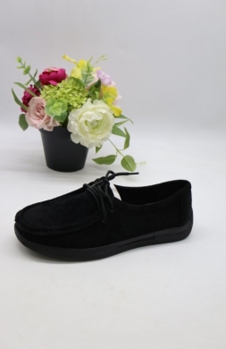 Półbuty damskie na płaskim (36-41) 7234 BLACK