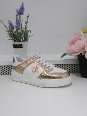 Buty sportowe damskie na płaskim (36-41) PC181 GOLD