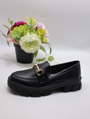 Mokasyny damskie na płaskim (36-40) LP987 BLACK
