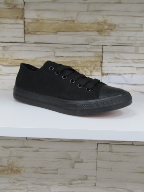 Trampki damskie na płaskim (36-41) 8A07 ALLBLACK