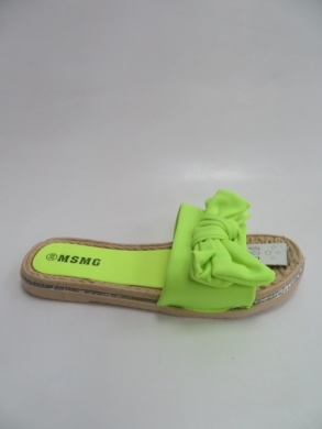 Klapki damskie na płaskim (36-41) WS9020 YELLOW