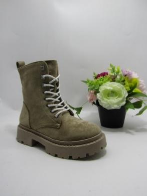Botki damskie ocieplane na płaskim (36-41) D0816 BEIGE