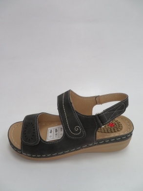 Sandały Damskie na koturnie (36-41) KS-9101 BLACK