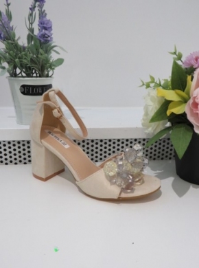 Sandały damskie na obcasie (36-41) HB2518 BEIGE