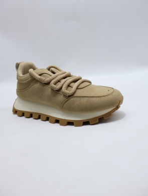 Buty sportowe damskie na płaskim (36-41) 24898 KHAKI
