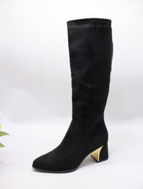Kozaki damskie na obcasie (36-41) 3759 BLACK