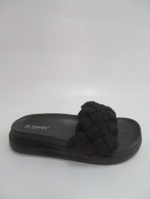 Klapki damskie na płaskim (36-41) BG93 BLACK