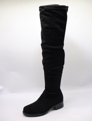 Kozaki damskie na obcasie (36-41) DJ0350 BLACK