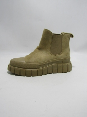 Botki damskie na płaskim (36-41) 1006 KHAKI