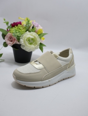 Buty sportowe damskie na płaskim (36-41) LS2355 BEIGE