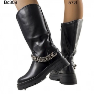 Kozaki damskie na płaskim (36-41) BC309