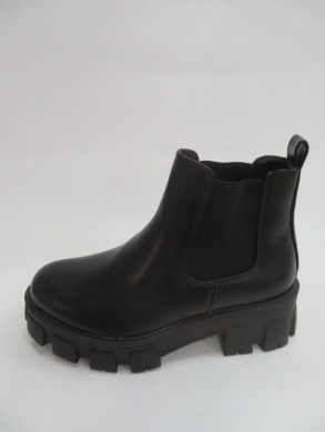 Botki damskie jesienne na płaskim (36-41) NC1150 BLACK