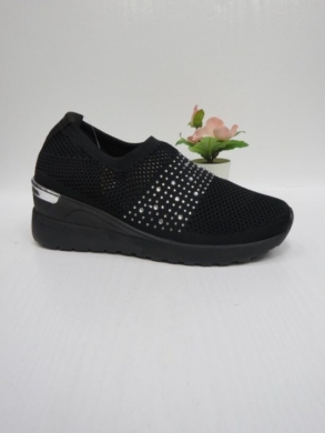 Buty sportowe damskie na koturnie (36-41) 0589 BLACK
