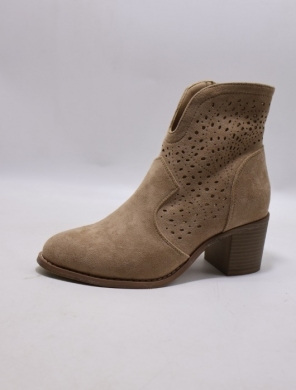 Botki damskie na obcasie (36-41) H250-2 KHAKI