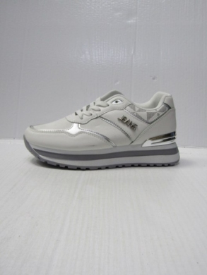 Buty sportowe damskie na płaskim (36-41) 0-121 WHITE