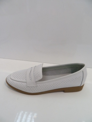 Półbuty damskie na płaskim (36-41) GD-FL001 WHITE