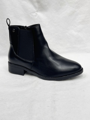 Botki damskie ocieplane na płaskim (36-41) Z622-3 BLACK