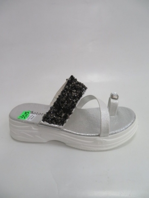 Klapki damskie na koturnie (36-41) W19-7175 WHITE