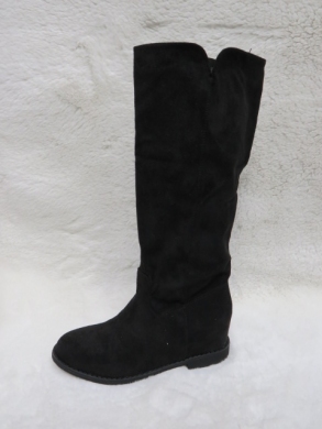 Kozaki damskie na płaskim (36-41) Y-070 BLACK